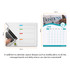 A magnetic planner in white with colourful tabs, featuring a calendar layout and space for notes or tasks.