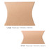 A large brown kraft pillow box with dimensions 170mm x 140mm x 37mm, featuring a simple, curved design.