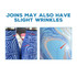 A drink bottle featuring a blue, patterned design with slight wrinkles at the joins and a smooth blue interior.