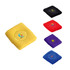 A set of Terry Sport Wristbands in yellow, black, red, purple, and blue, each featuring a logo.