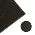 A polyester logo mat featuring a textured black surface with a subtle design. Includes a close-up detail.