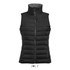 Vest women's puffer style contrast neck section WAVE