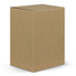 A plain brown cardboard box, featuring a simple design without any logos or branding.