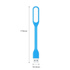 A blue USB light with a flexible arm, featuring a white panel and dimensions of 170mm by 18.5mm.