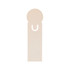 A Circle Milk Carton Bookmark in a simple, minimalist design featuring a rounded top and a cut-out section for easy use.