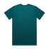 A teal Classic Tee, featuring a simple design with a logo on the back.
