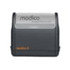A grey and orange Modico 3 stamp with a rectangular imprint area, featuring a sleek design and logo.