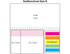 A printed layout depicting a laminated cover with sections for film markers in pink, orange, blue, and green.