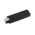 A black Aquarius flash drive with a silver connector end, designed for data storage and transfer.
