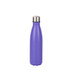 A drink bottle in a vibrant purple colour with a stainless steel cap and a sleek double wall design.