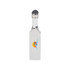 A sleek silver touch pen USB flash drive with a rubber tip and a logo on the front.