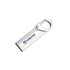 A silver Clip Lock Flash Drive with a sleek design and a branded logo.