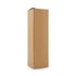 A drink bottle in a plain brown cardboard packaging box, featuring a tall, rectangular shape. The box has a simple design.