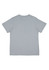 A grey women's everyday short sleeve tee with a simple design and a branded logo on the back.