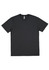 A black short sleeve tee with a crew neck and a plain design. Features a logo on the label.