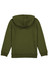 A green hoodie with a hood and long sleeves, featuring a simple design and ribbed cuffs.