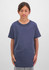 A navy short sleeve tee for kids, featuring a relaxed fit and a round neckline. The shirt has no visible logos.