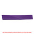 A purple Cotton Hatband, designed as a decorative accessory for straw hats. Features a branding logo.
