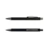 Two Aspen Paper Pens in black and dark grey, featuring a sleek design and a clip for easy attachment.