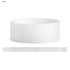 A white Tyvek adult wristband, 25mm wide, featuring a logo and a textured seal for fastening.