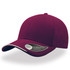 A maroon cap with a curved brim and a logo on the front side. Features a classic design and structured fit.