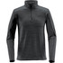 A dark grey men's base thermal 1/4 zip jumper with long sleeves and a zip neckline. It features a subtle textured pattern.
