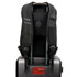 A black Swissdigital Terabyte Backpack is displayed, featuring padded straps and a built-in handle for easy transport.