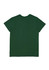 A green short sleeve women's t-shirt with a plain back. The shirt features a logo.