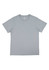 A grey women's short sleeve t-shirt displayed flat. The shirt has a simple design and features a logo.