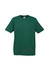 A green short sleeve tee with a crew neck and a small logo on the label.