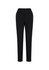 A pair of black women's bandless elastic waist pants with a tailored fit and side pockets.