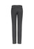 Back view of women's Lawson chino pants in dark grey, featuring a fitted design and a subtle logo.