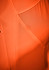 An orange short sleeve polo shirt with a textured fabric, featuring a logo on the chest.