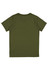 A green short sleeve tee for kids featuring a plain back design and no visible branding.