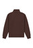 A brown men's jumper with a 1/4 zip, featuring a high collar and long sleeves. The back is plain and unadorned.
