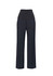 A pair of navy maternity pants with a black stretchy waistband, featuring a simple design and no visible branding.