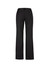 Relaxed fit women's pants in black, featuring a back pocket and waistband. Includes branding detail.