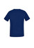 A navy blue women's V-neck scrub top with short sleeves, featuring a simple design and no visible branding.