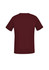 A burgundy women's V-neck scrub top with short sleeves, featuring a simple design and no visible logos.