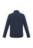 A navy jacket designed for kids, featuring a simple, classic style and a collar at the neckline.