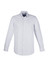 A button-up men's long sleeve shirt featuring a grey and white check pattern, with a collar and button front.