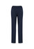 A pair of navy blue women's pants with an elastic waistband, featuring a straight leg design and no visible detailing.