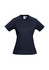 A women's sprint short sleeve tee in navy blue with a fitted design and a small logo on the chest.
