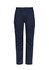 Navy men's cargo pants featuring multiple pockets and a logo, designed for comfort and practicality.