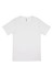 A plain white men's short sleeve tee featuring a simple design and a branding logo.