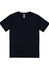 A navy short sleeve t-shirt with a plain design and a logo on the label.