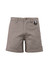 Men's rugged cooling shorts in a light grey colour, featuring a front button closure and a side pocket.