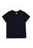 A navy women's short sleeve tee with a simple design and a logo on the label.