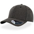 A grey cap with a mid visor and a logo on the side. The fabric has a textured design.