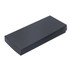 A black rectangular box with a smooth surface, featuring no visible branding or text.